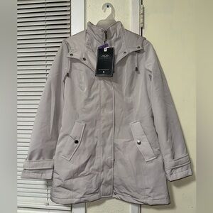 HFX coat XS light gray New with tags